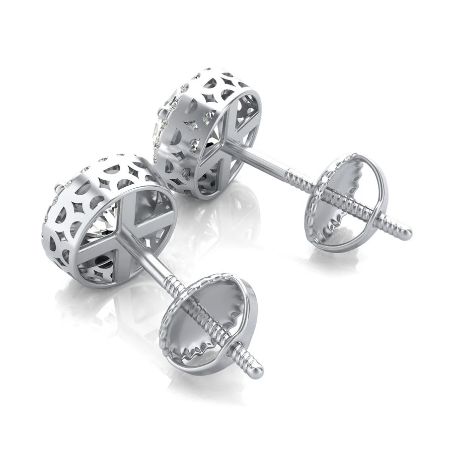 Halo Stud Earrings - Image 2