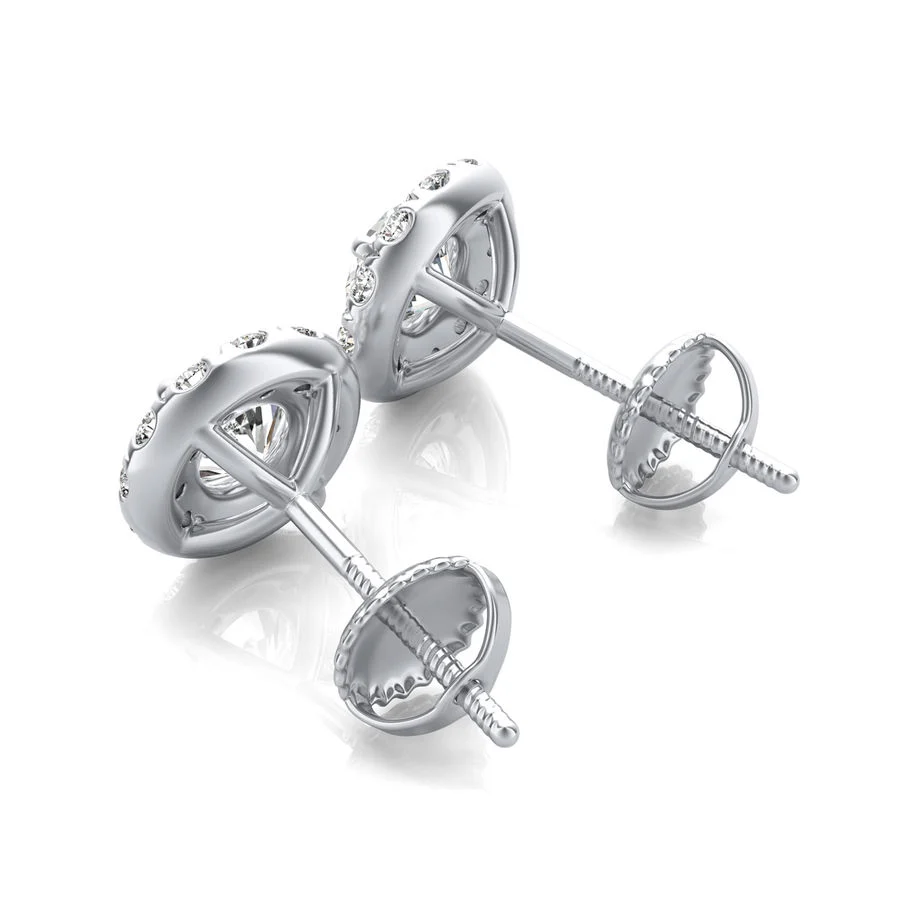 Halo Stud Earrings - Image 2