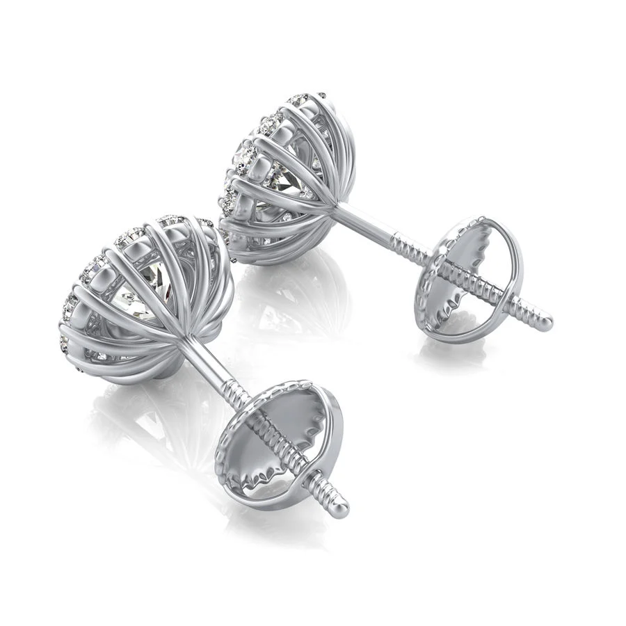 Halo Stud Earrings - Image 2