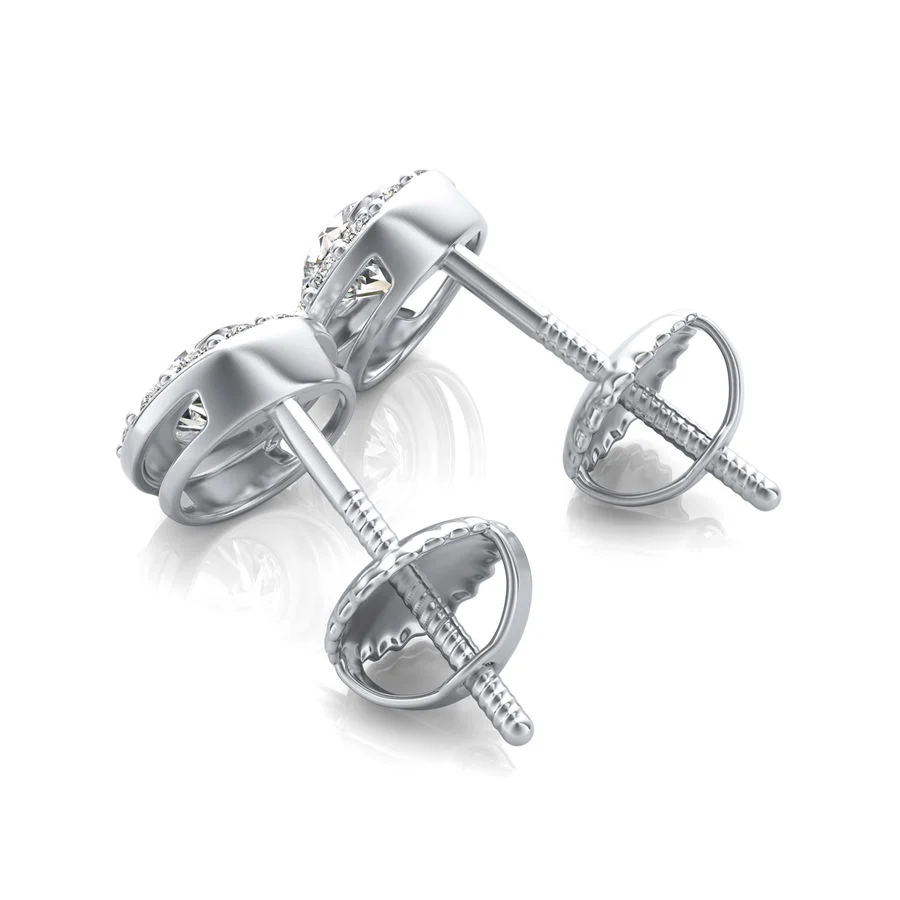 Halo Stud Earrings - Image 2