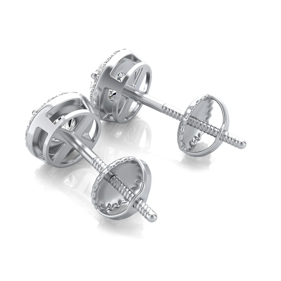 Halo Stud Earrings - Image 2