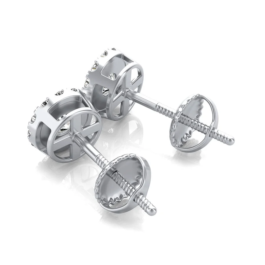 Halo Stud Earrings - Image 2