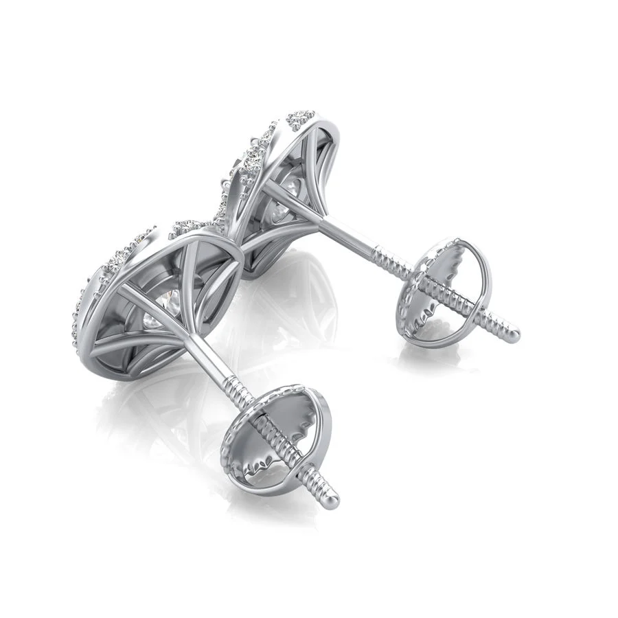 Halo Stud Earrings - Image 2