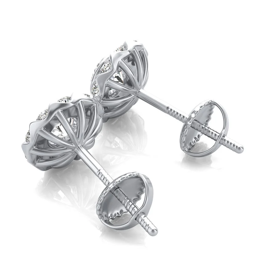 Halo Stud Earrings - Image 2