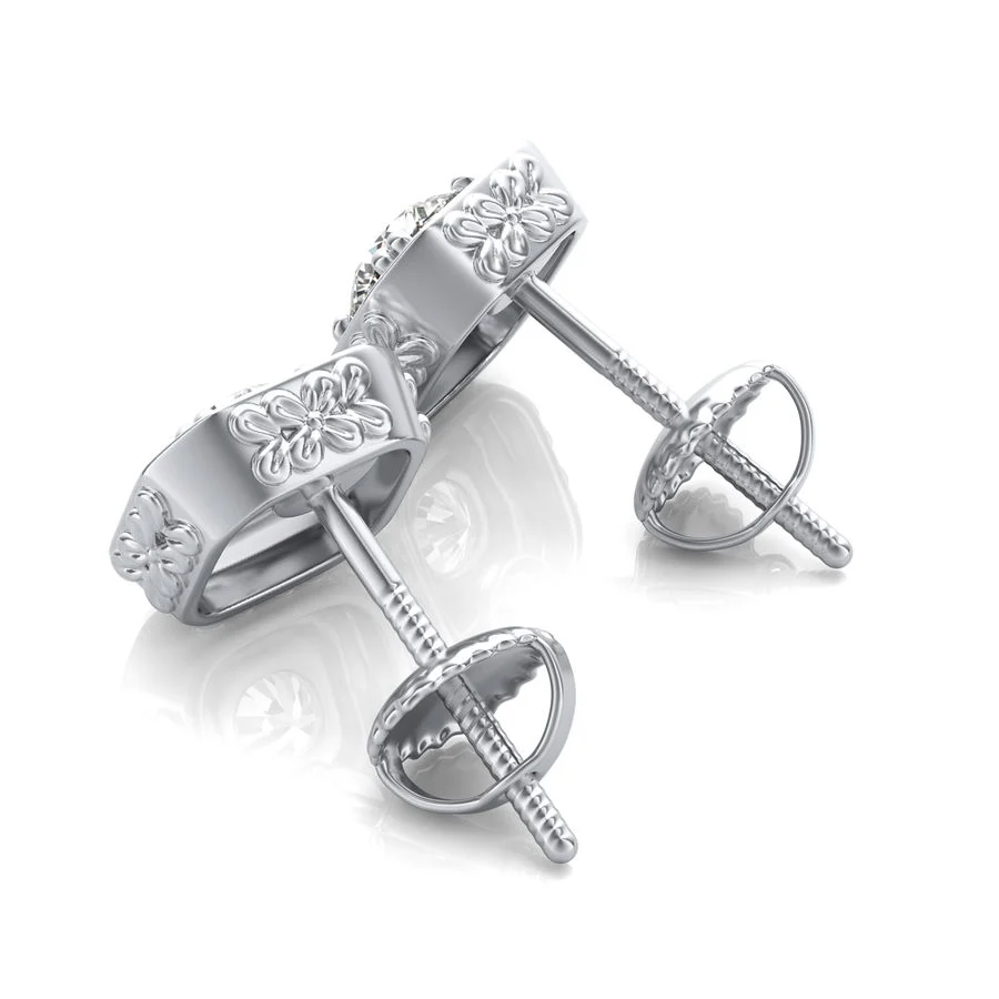 Halo Stud Earrings - Image 2