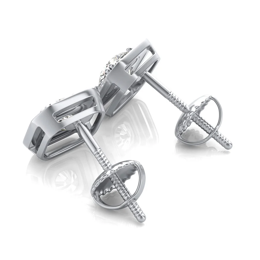 Halo Stud Earrings - Image 2