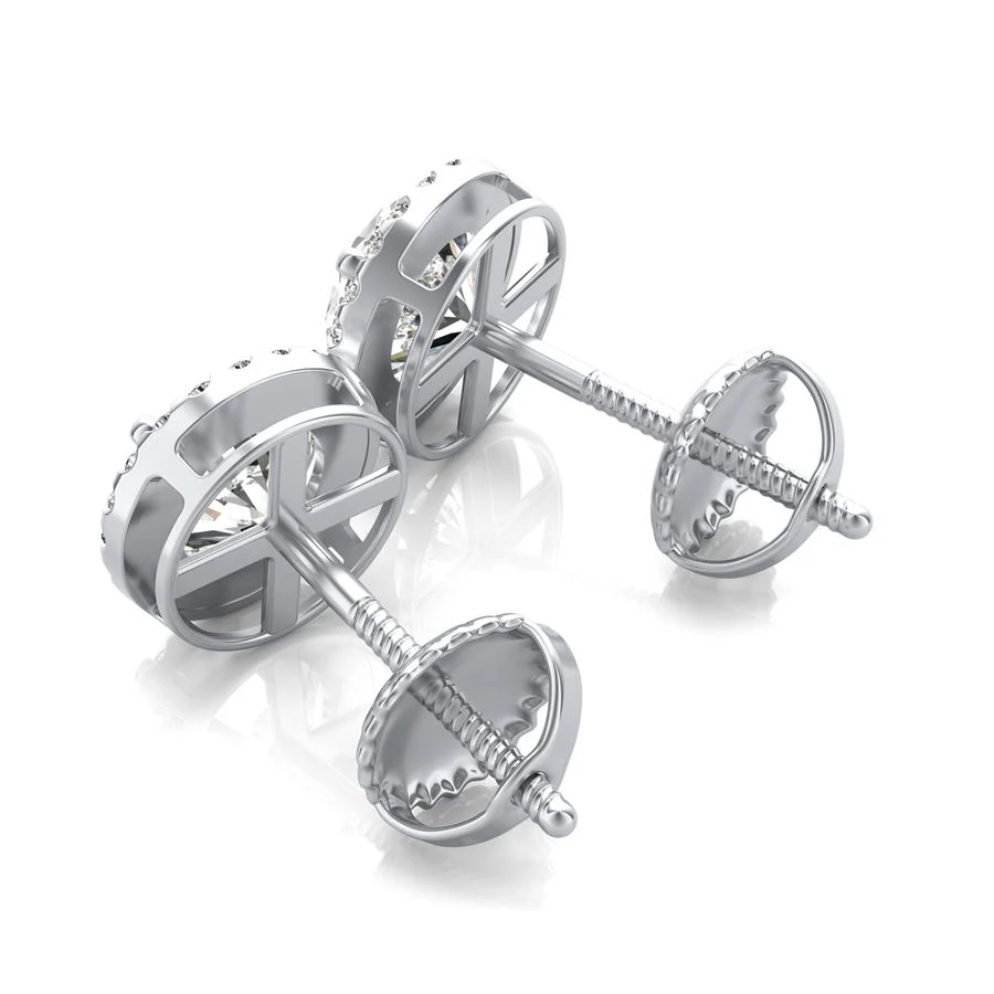 Halo Stud Earrings - Image 2