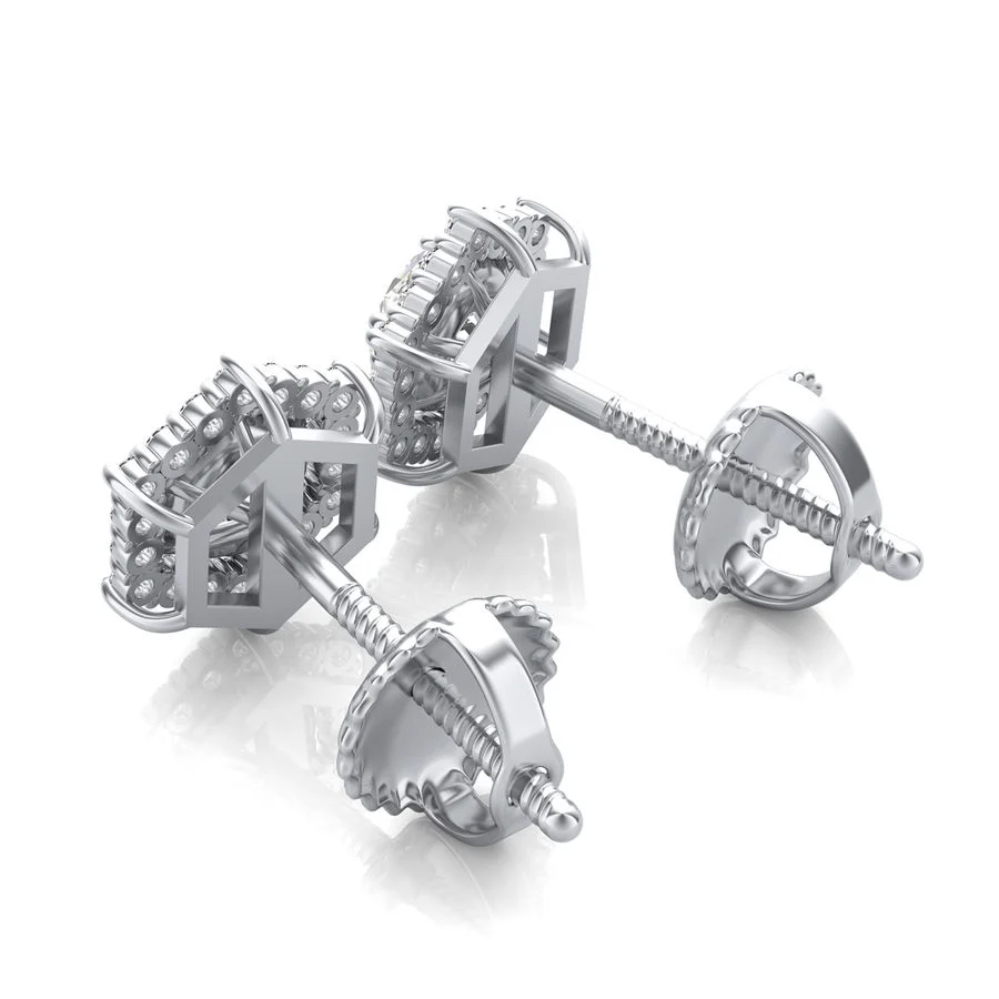 Halo Stud Earrings - Image 2