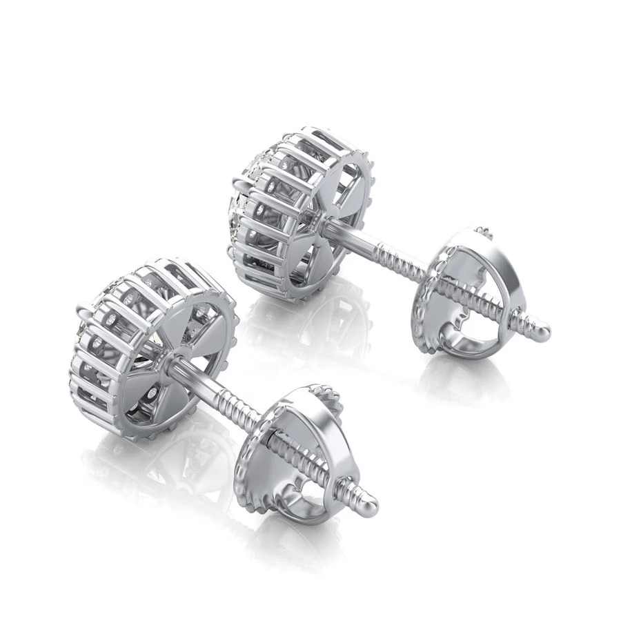 Halo Stud Earrings - Image 2