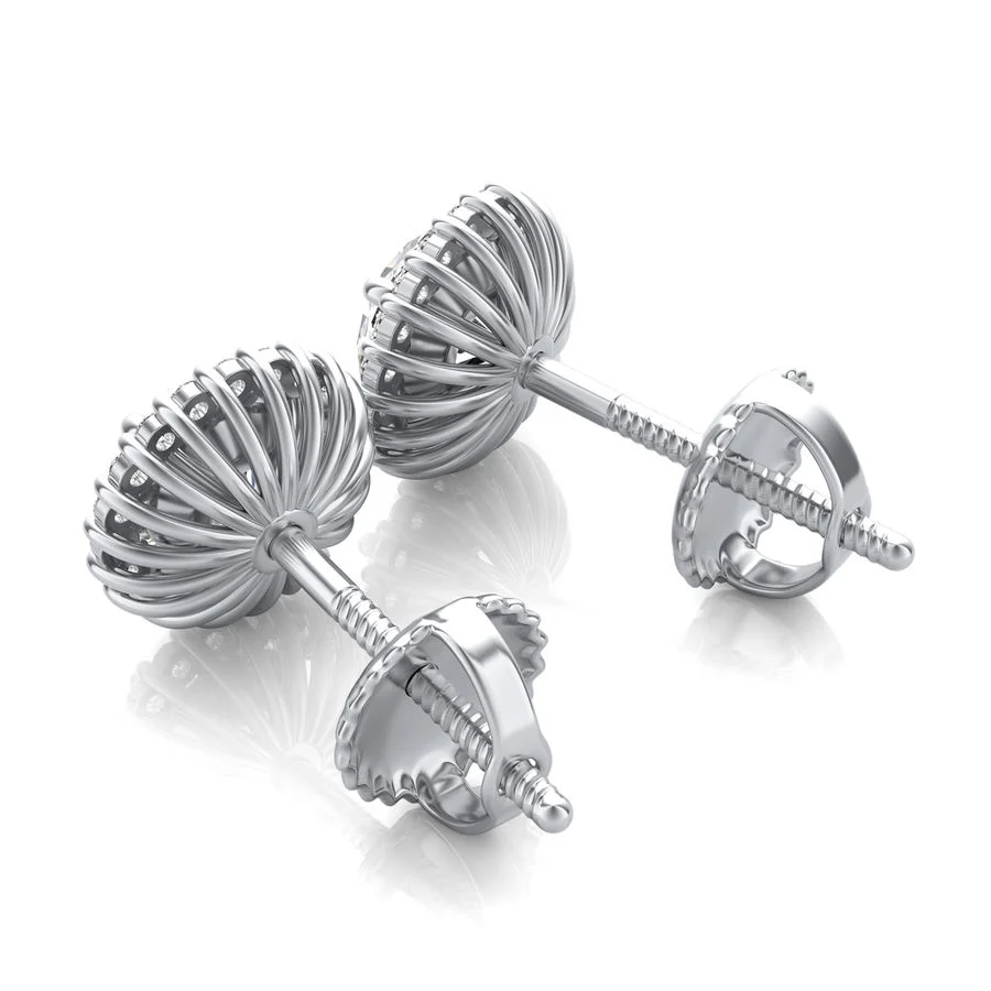 Halo Stud Earrings - Image 2