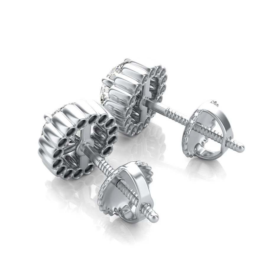 Halo Stud Earrings - Image 2