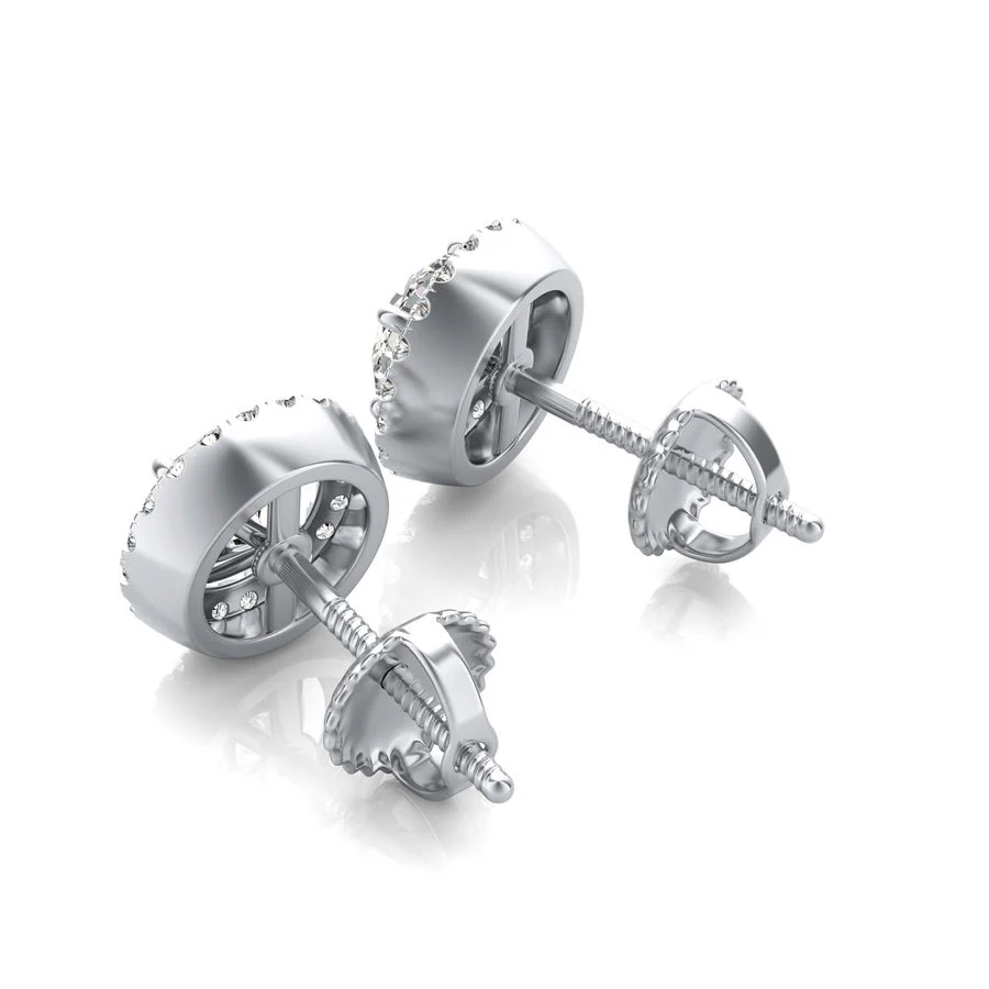 Halo Stud Earrings - Image 2