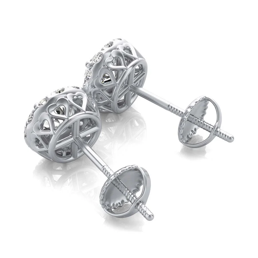 Halo Stud Earrings - Image 2