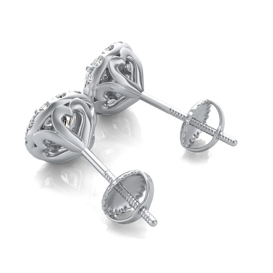 Halo Stud Earrings - Image 2