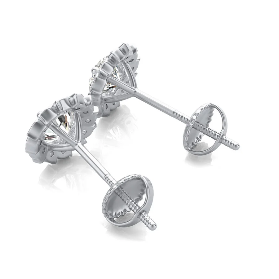 Halo Stud Earrings - Image 2
