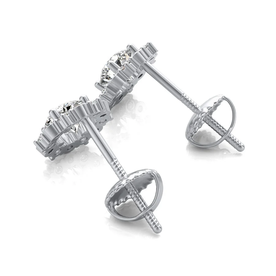 Halo Stud Earrings - Image 2