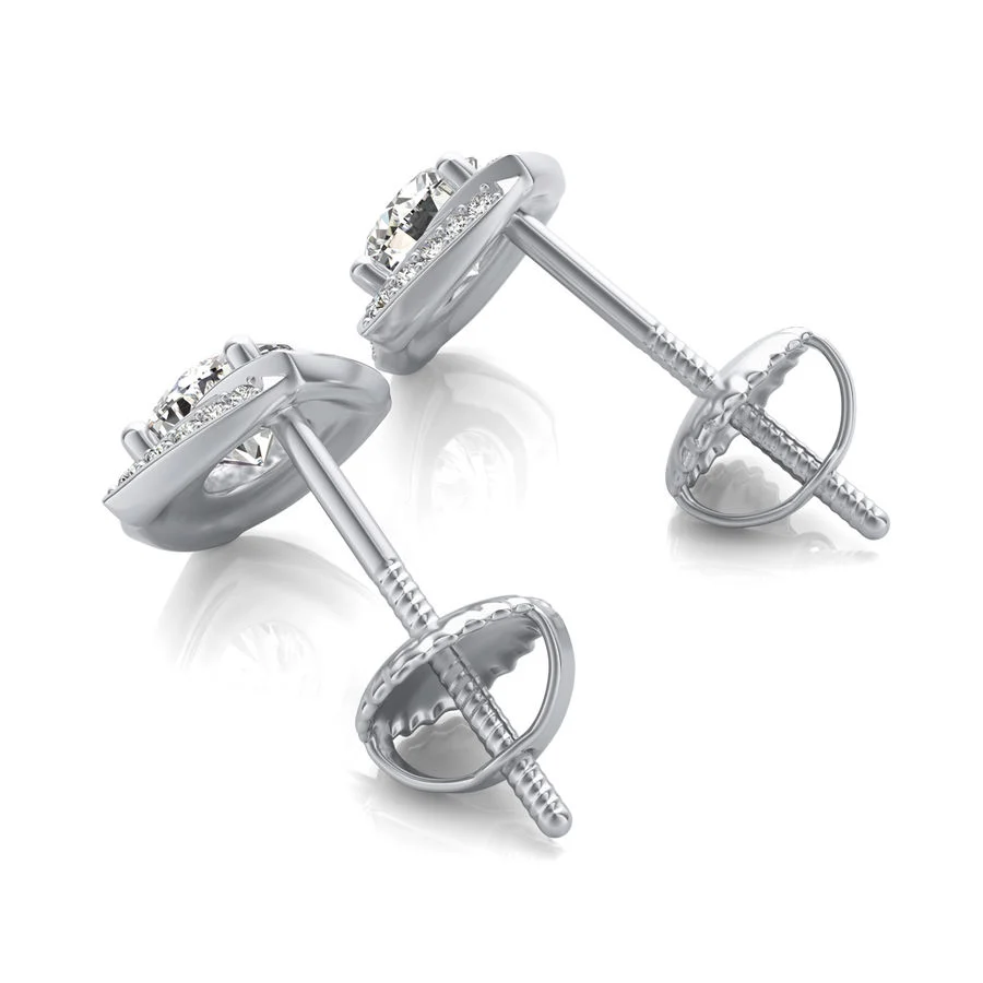 Halo Stud Earrings - Image 2