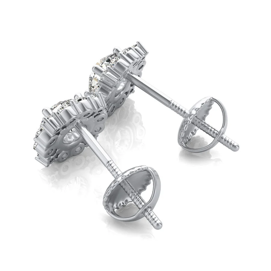 Halo Stud Earrings - Image 2