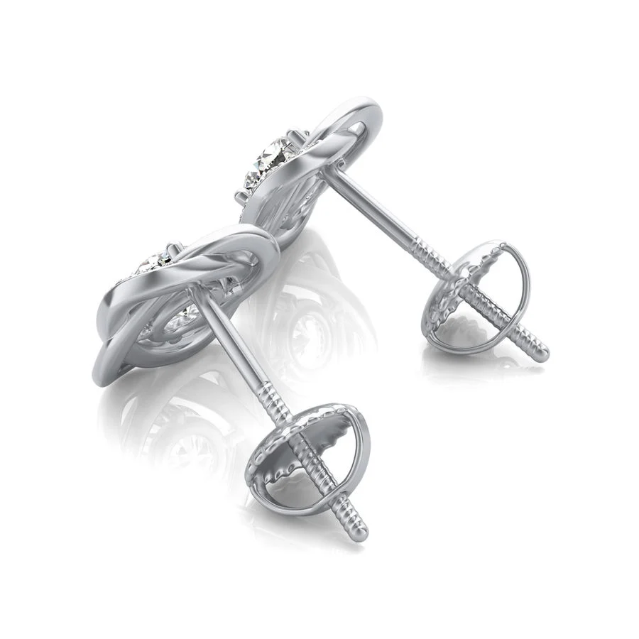 Halo Stud Earrings - Image 2