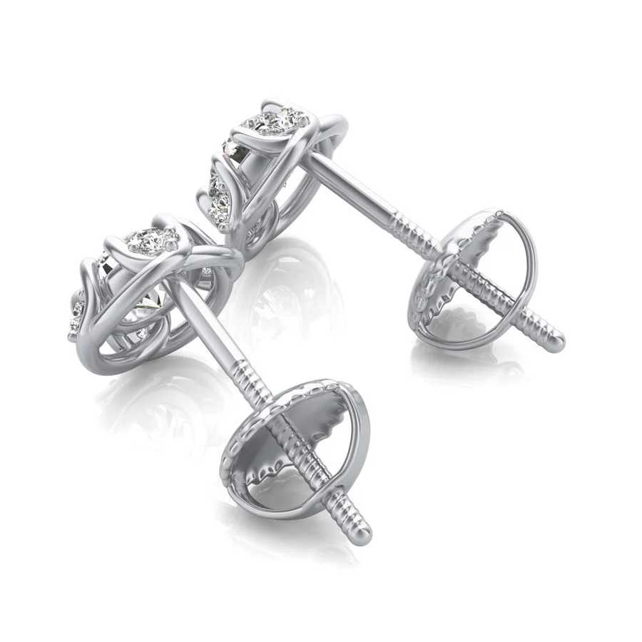 Halo Stud Earrings - Image 2