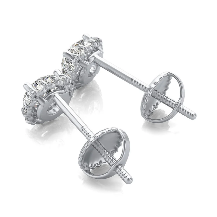 Halo Stud Earrings - Image 2