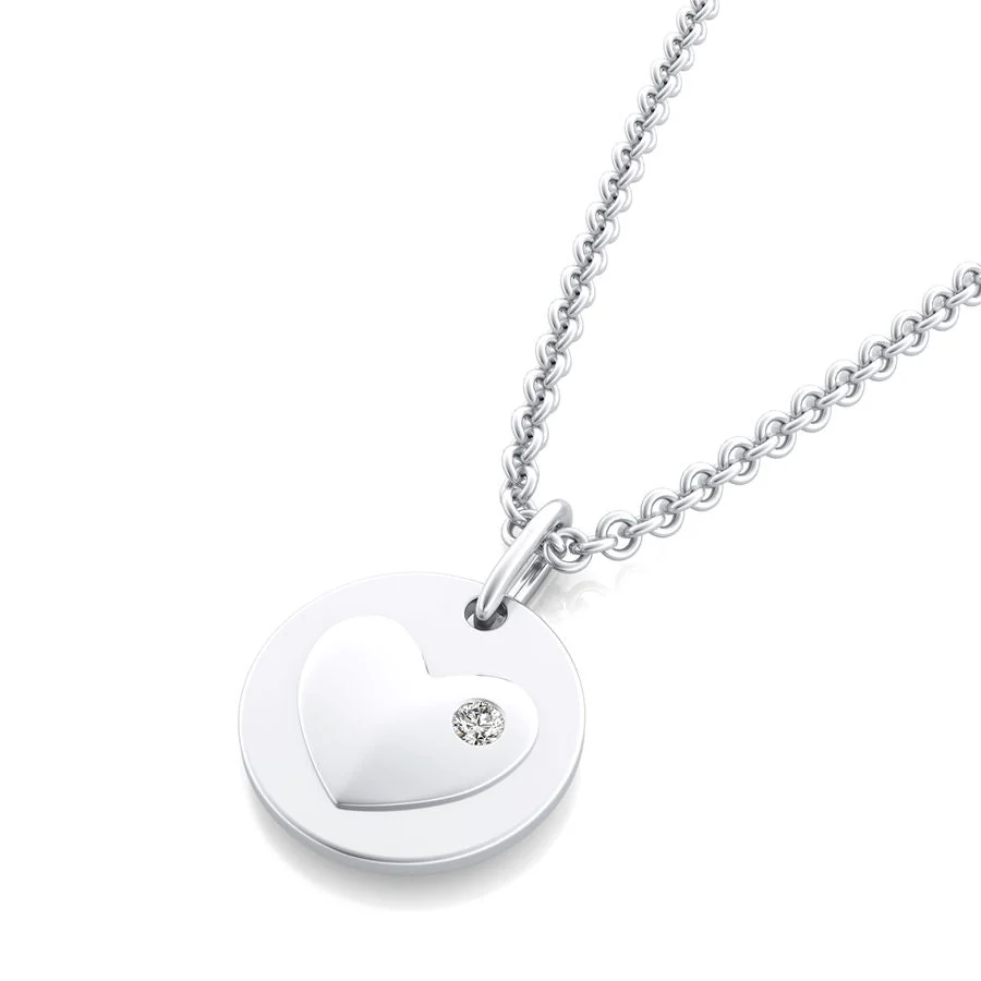 Heart Coin Pendant - Custom Builder - SKU 163800