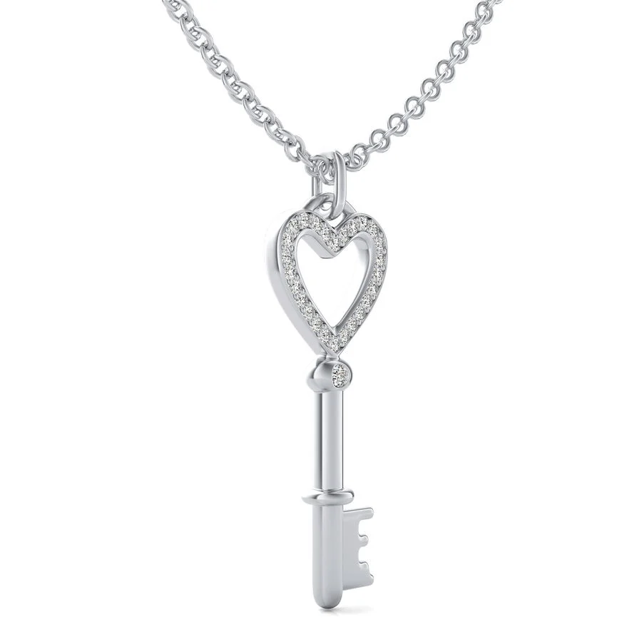 Heart Key Pendant - Image 2