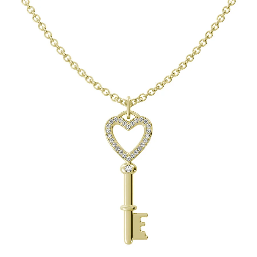 Heart Key Pendant - Custom Builder - SKU 4kp015