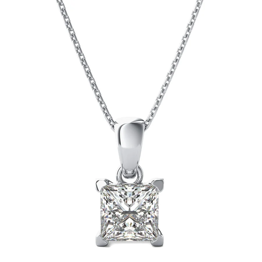 Heart Prong Solitaire Basket Pendant - Custom Builder - SKU 402174