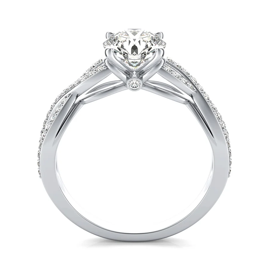 Infinity Twist Engagement Ring - Image 2
