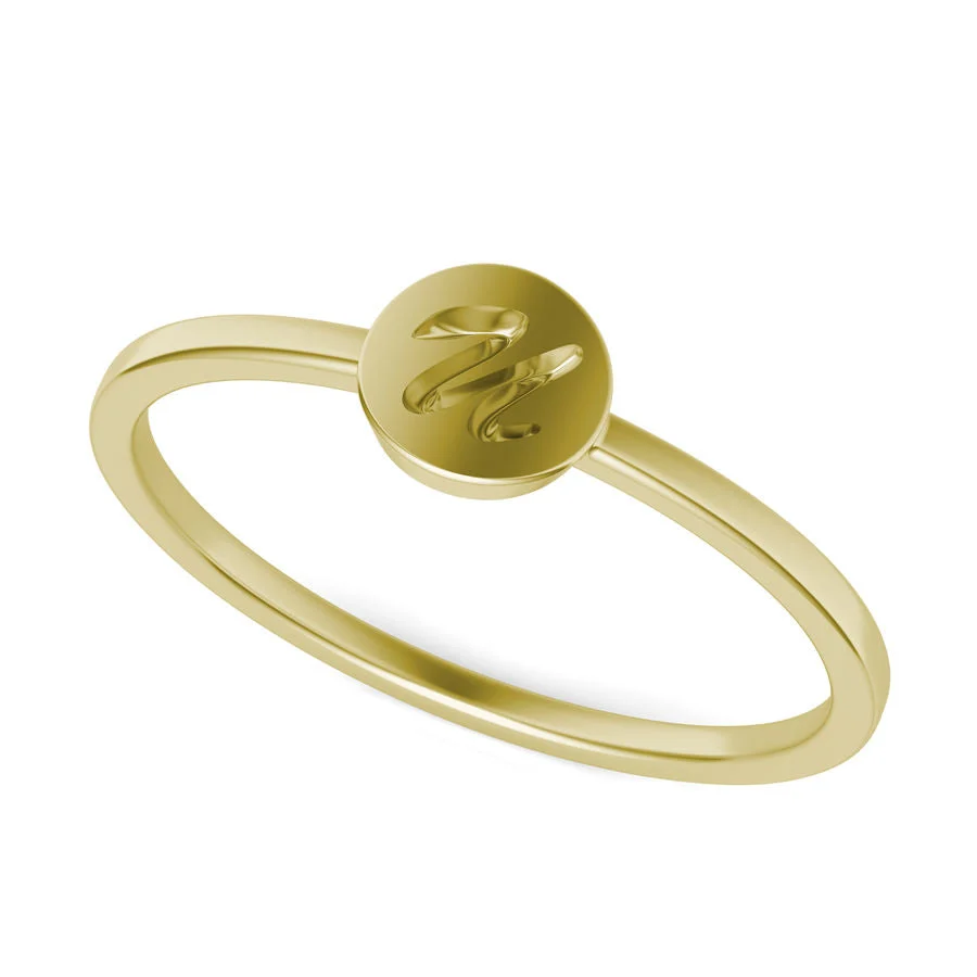 Initial Ring U - Custom Builder - SKU 132400