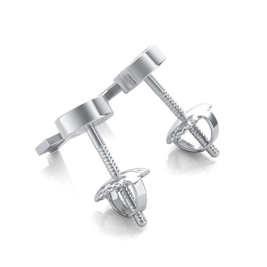 Key Stud Earrings - Image 2