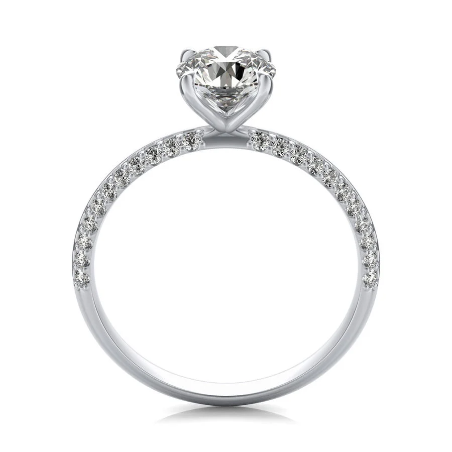 Knife Edge Engagement Ring - Image 2