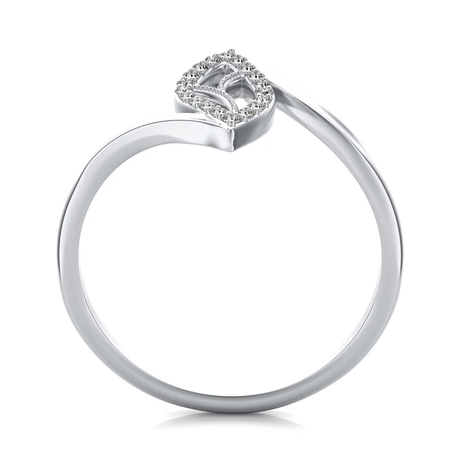 Large Leaf Cocktail Ring - Image 2