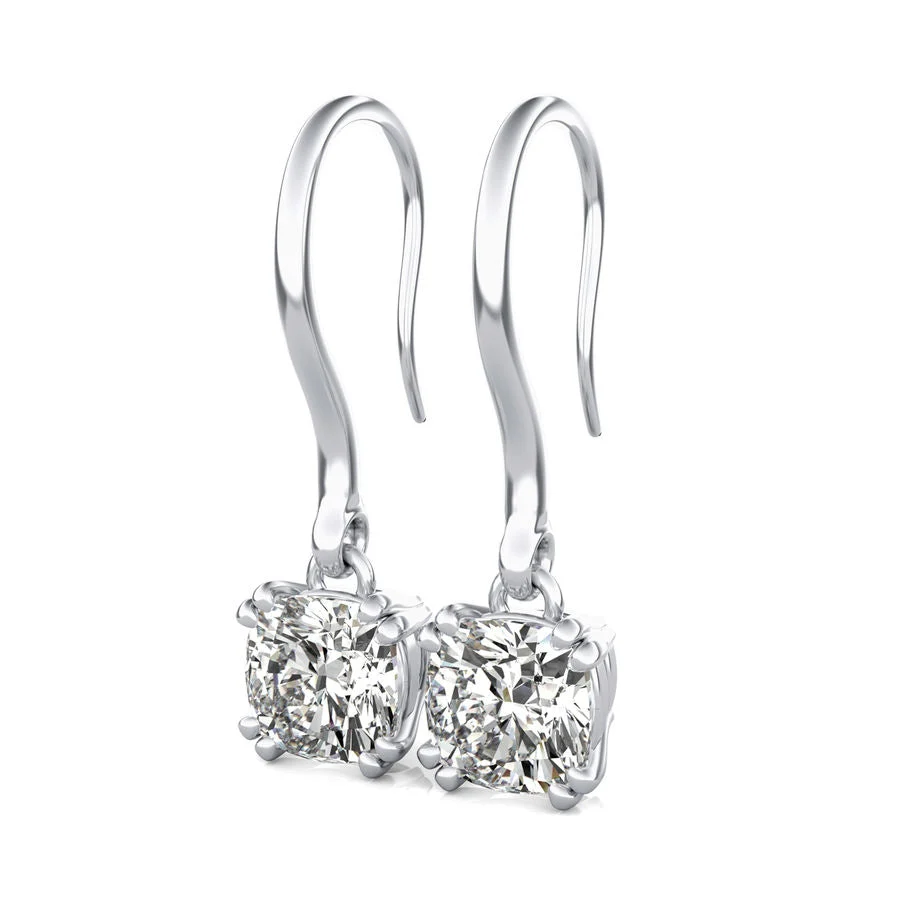 Leverback Classic Solitaire Earrings - Custom Builder - SKU 210700