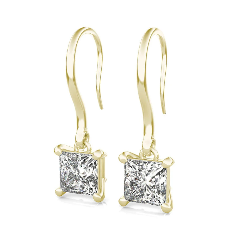 Leverback Solitaire Earrings - Custom Builder - SKU 221100