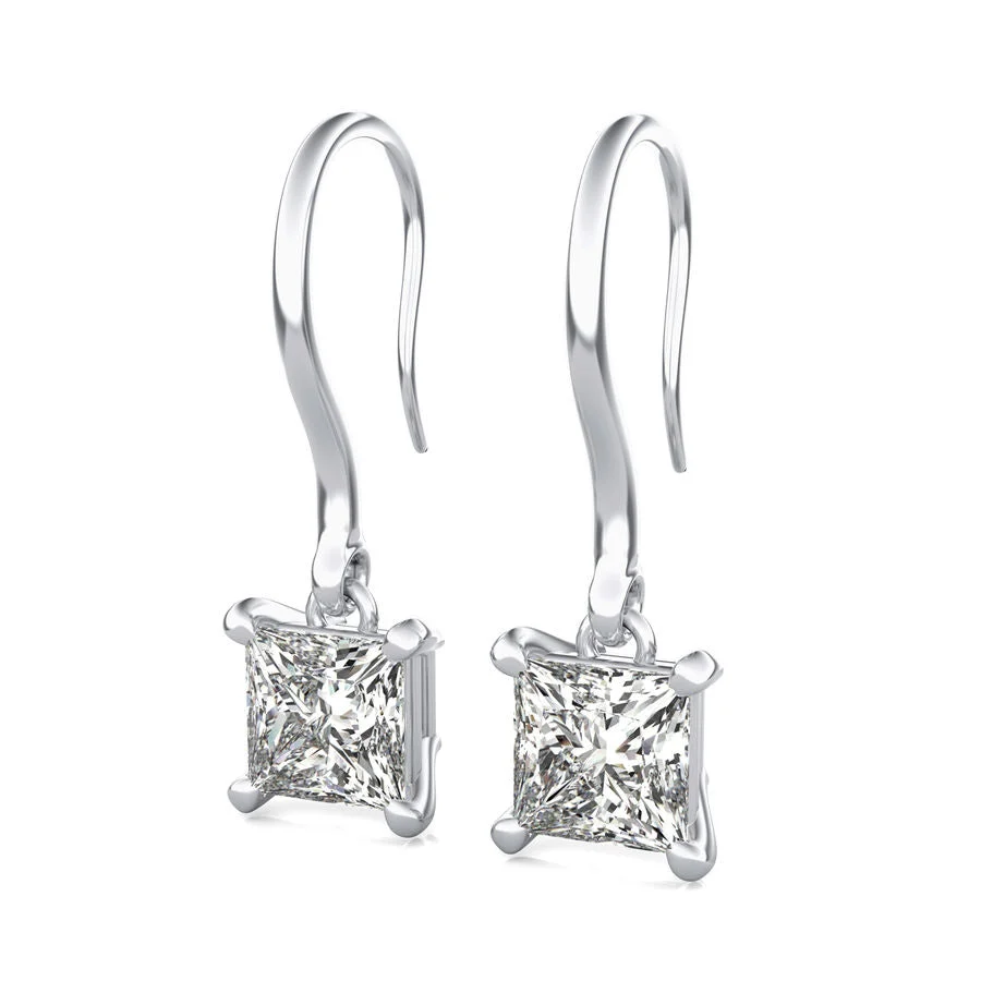 Leverback Solitaire Earrings - Custom Builder - SKU 221100