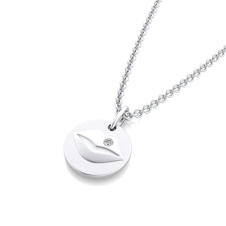 Lips Coin Pendant