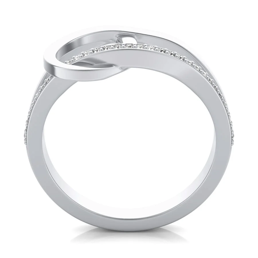Looped Diamonds Fashion Ring - Image 2