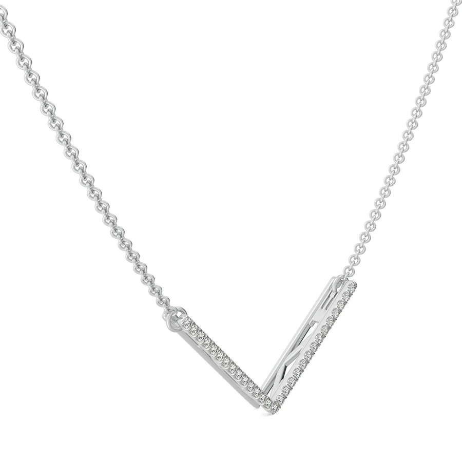"LOVE" Chevron Bar Pendant - Image 2