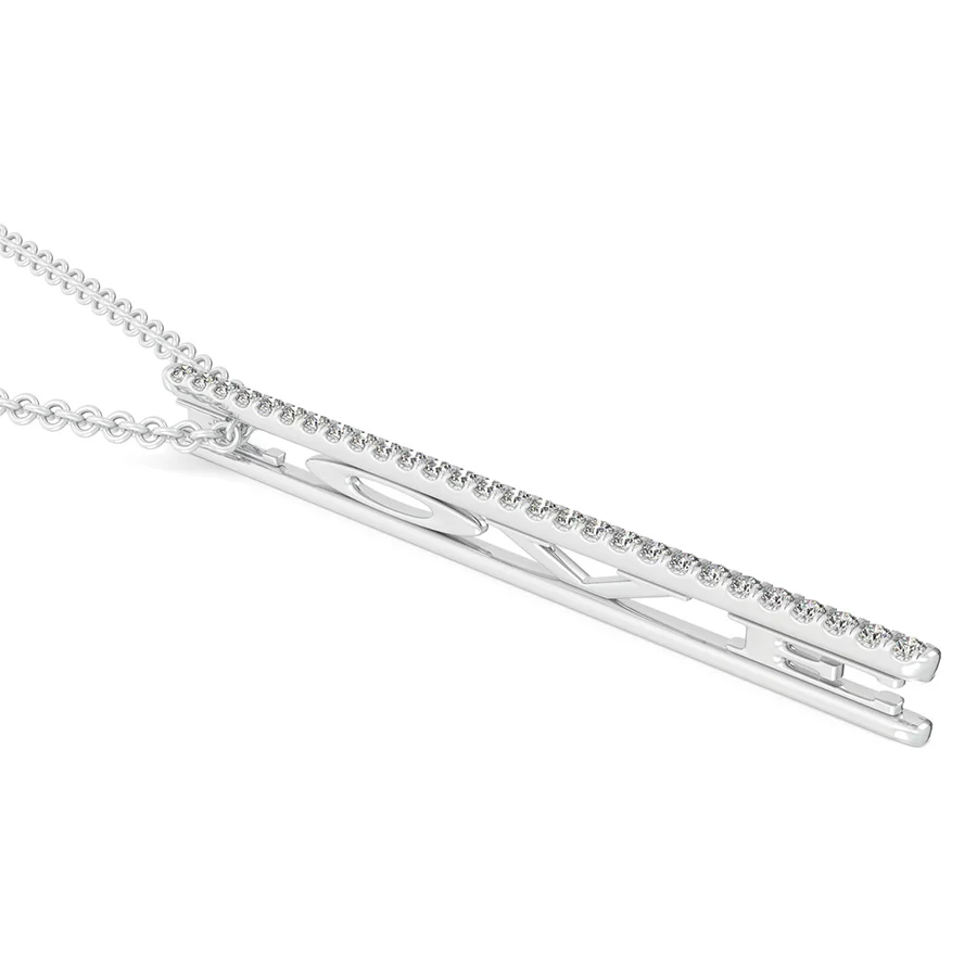 "LOVE"  Drop Bar Pendant