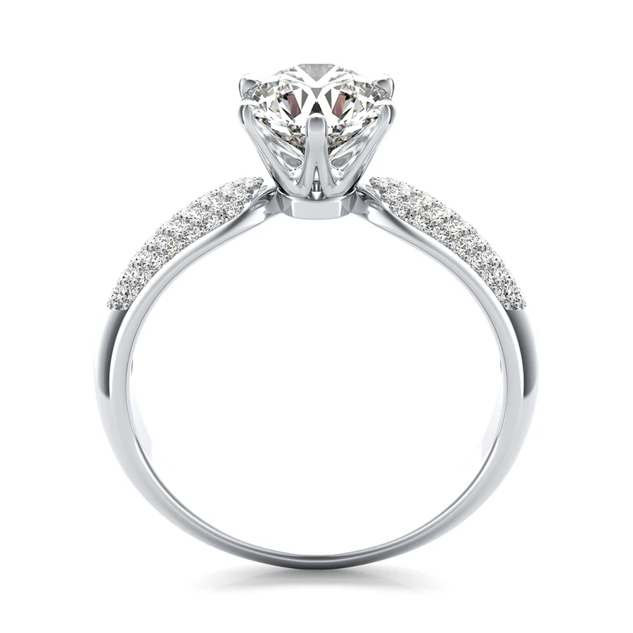 Micro-Pave Engagement Ring - Image 2