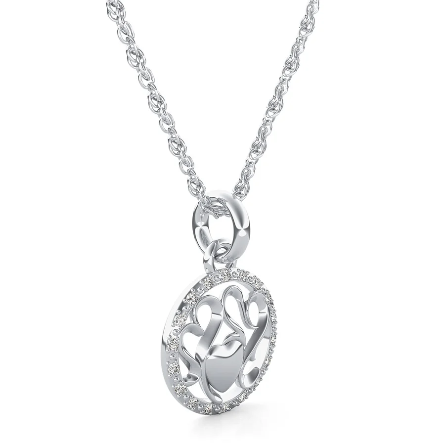 "Mom" Heart Pendant - Image 2