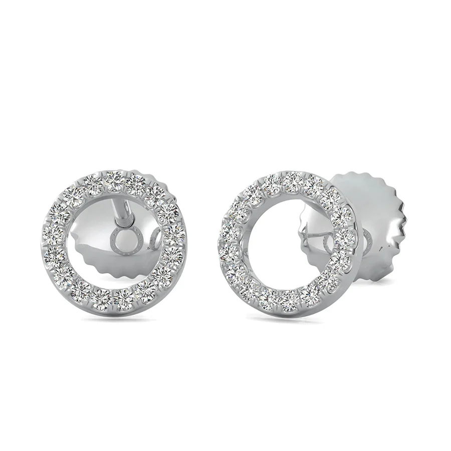 Open Circle 1/2 Inch Earrings
