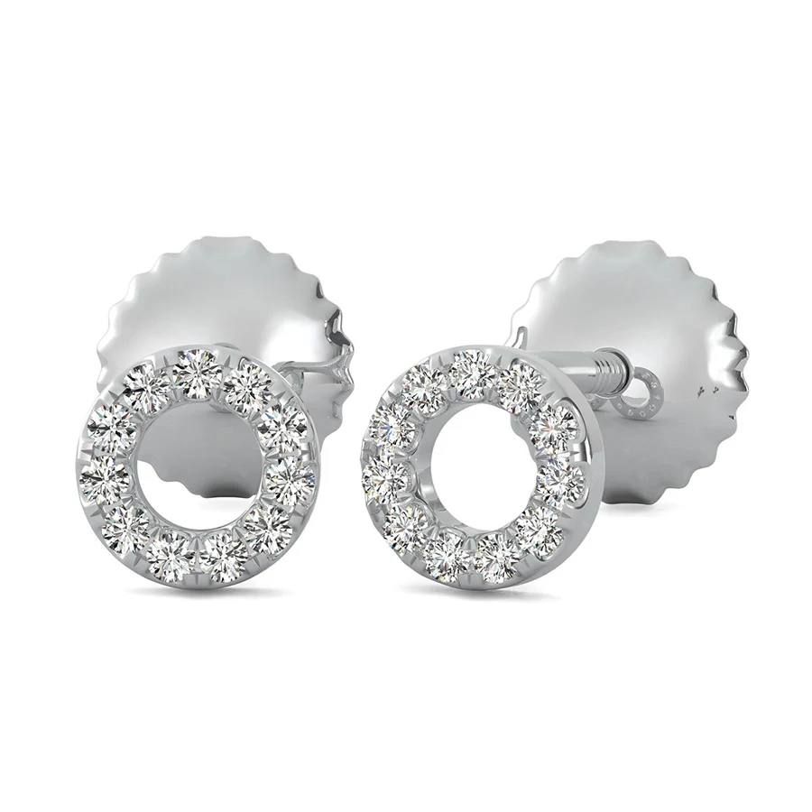 Open Circle 1/4 Inch Earrings