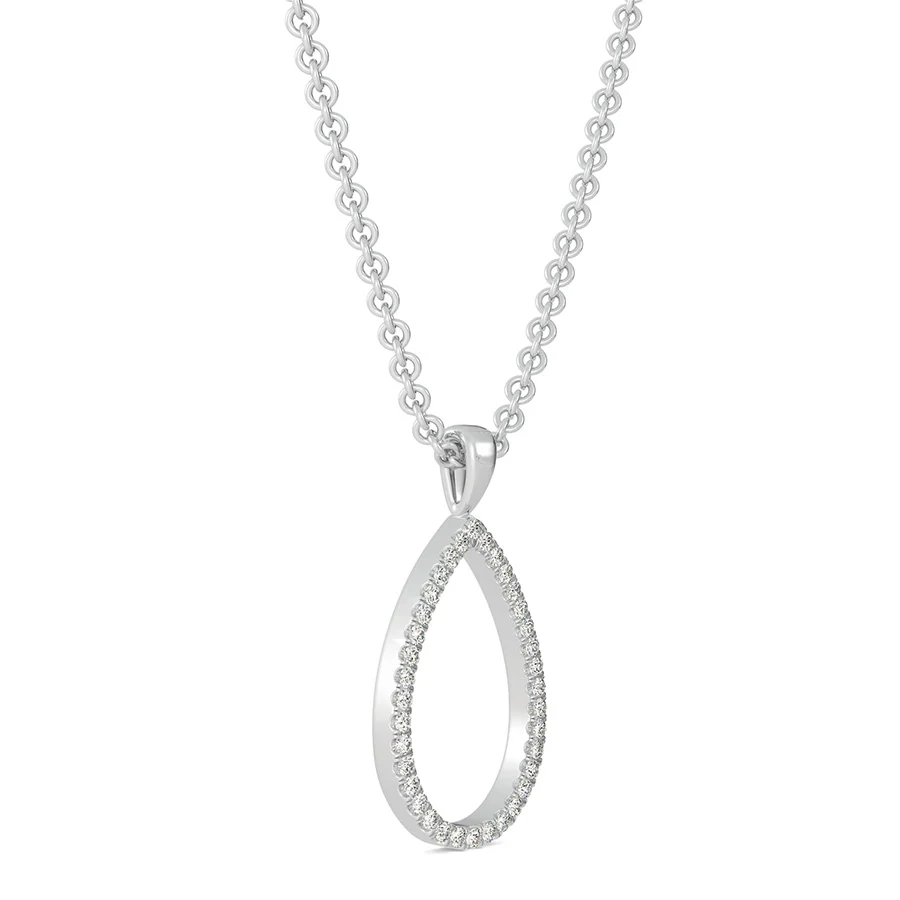Open Pear Shaped Pendant - Image 2