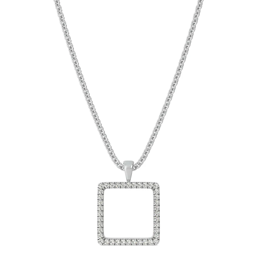 Open Square Shaped Pendant