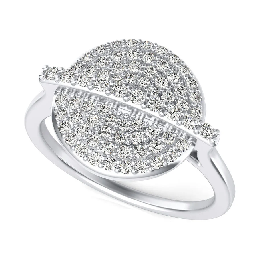 Pave Disc Ring