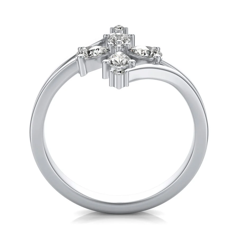 Pear Flower Fashion Ring - Image 2