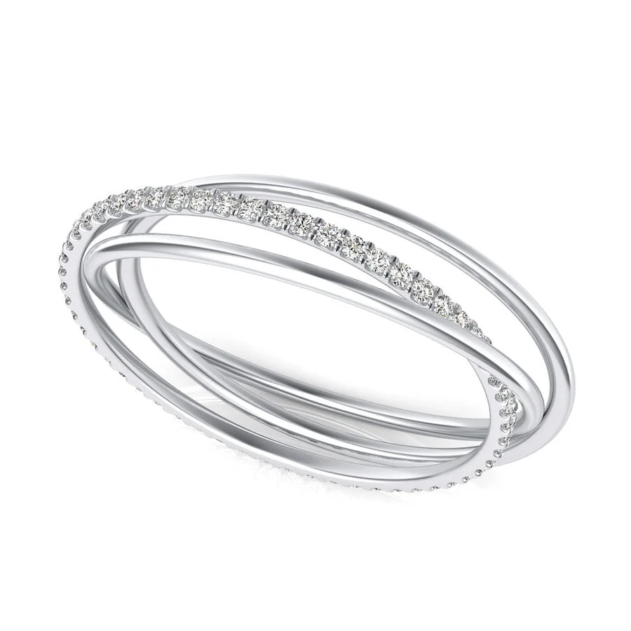 Rolling Diamond Band - Custom Builder - SKU 134200